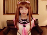 56577 - ツインテコスプレイヤーがイラマフェラで精子を搾り取る