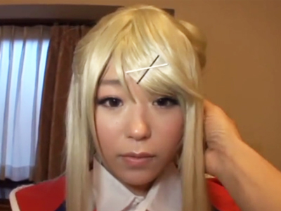 60596 - 「エッチな目で見られたくて&hellip;」性欲が強い貧乳コスプレイヤーのお姉さんと中出しパコ