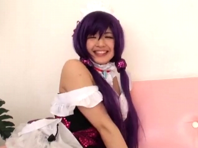 61117 - メイドコスプレの従順美少女が男の言いなりになって顔射ハメ